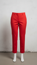 Signal Red Cropped Trousers