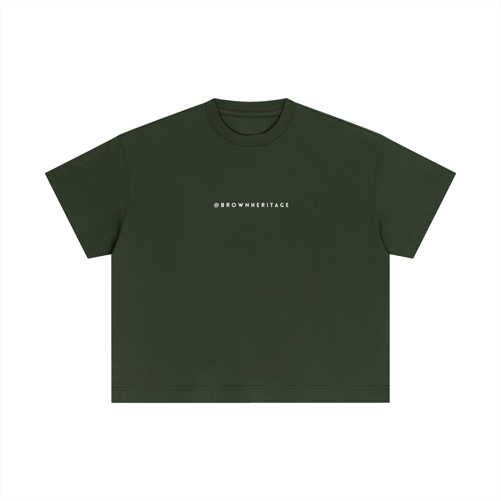 Minimal Brownheritage- Essential Cotton Boxy T-Shirt