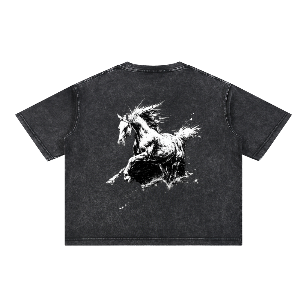 Mineral Wash Boxy Cotton T-Shirt
