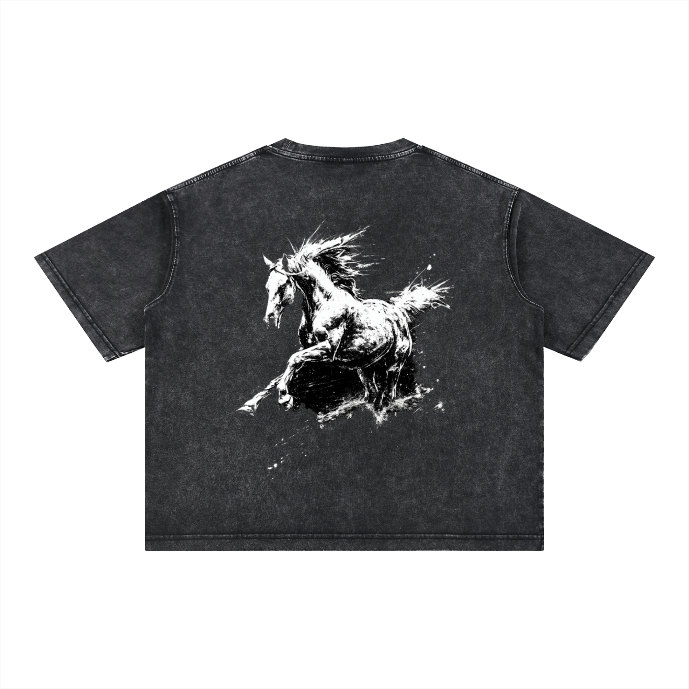 Mineral Wash Boxy Cotton T-Shirt