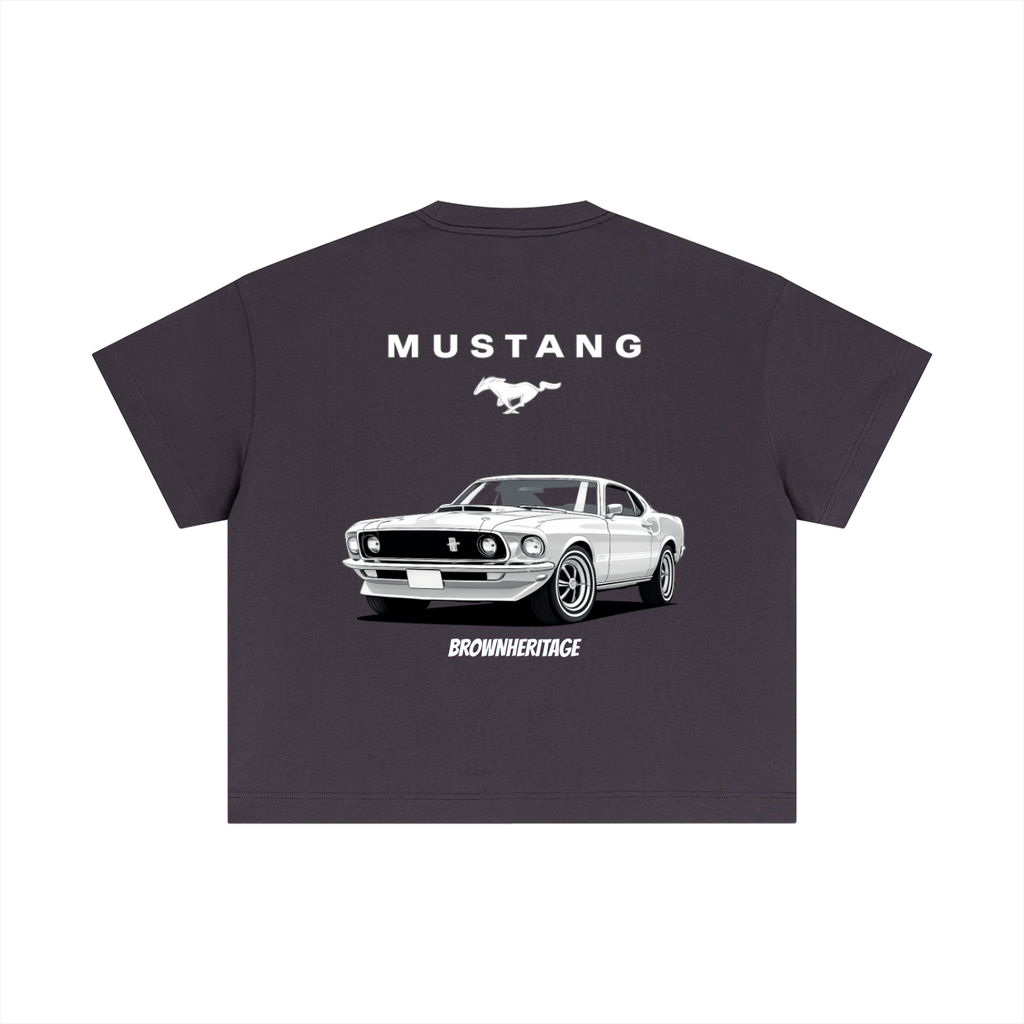Mustang-Essential Cotton Boxy T-Shirt