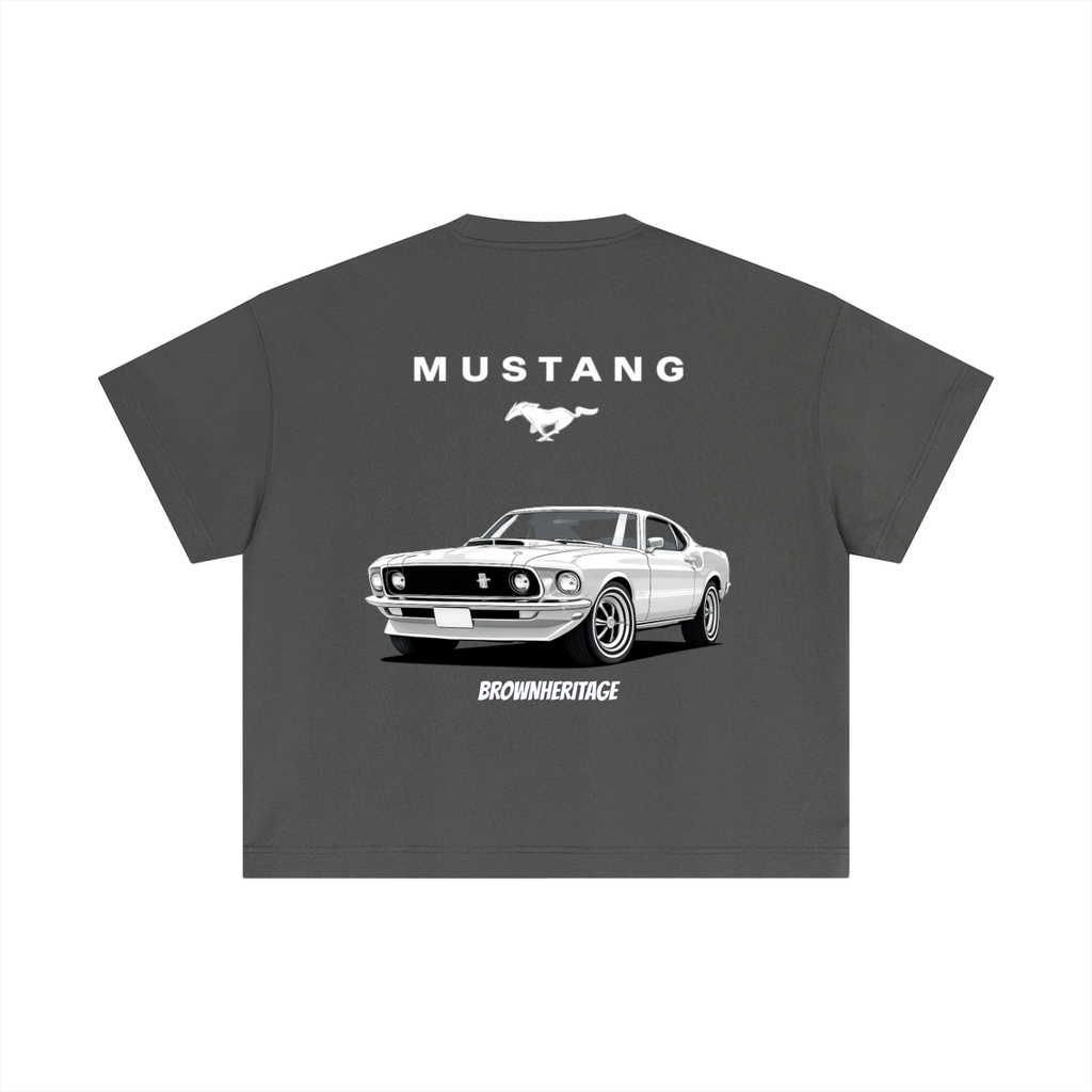 Mustang-Essential Cotton Boxy T-Shirt