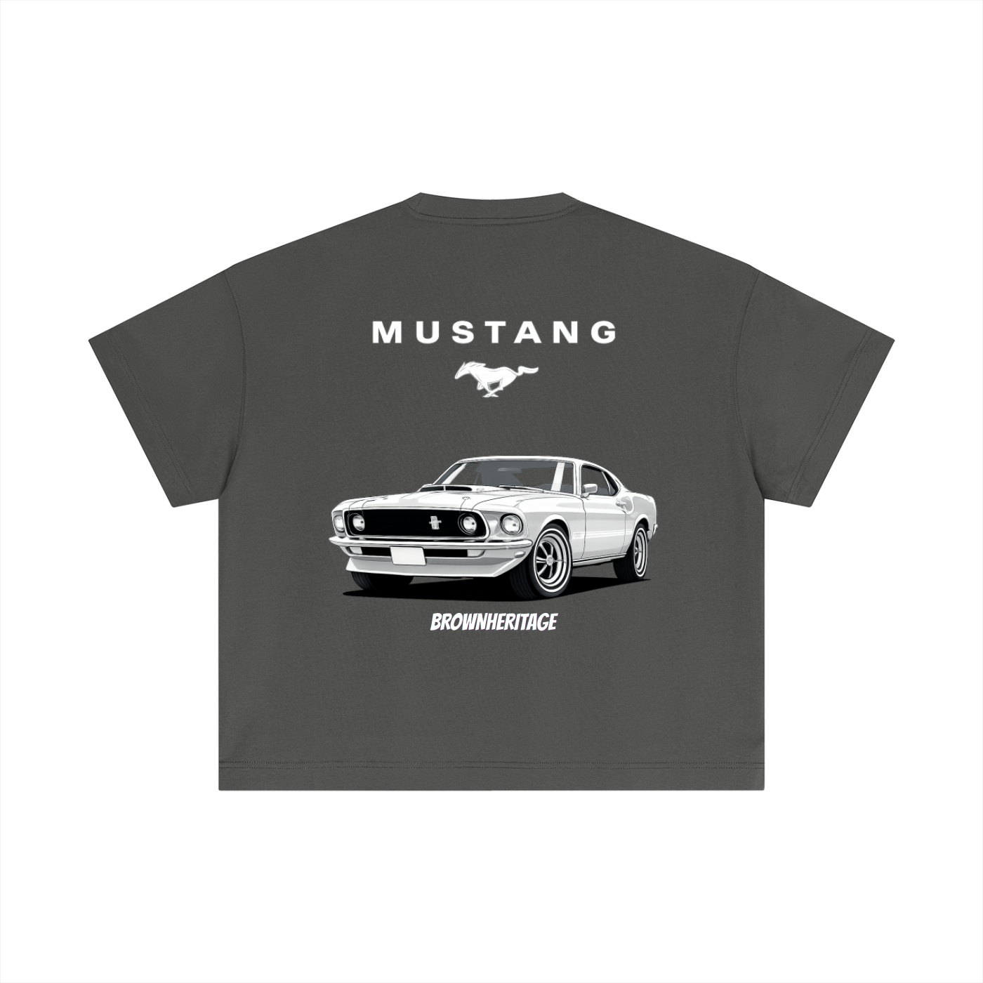 Mustang-Essential Cotton Boxy T-Shirt