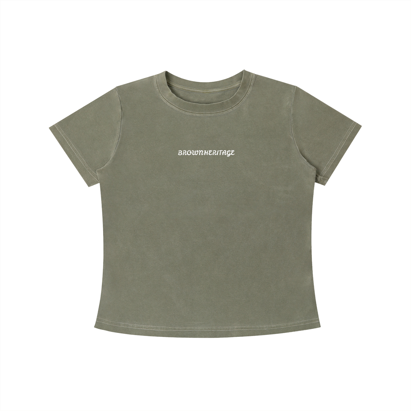 Brownheritage women's Plain Slim Fit T-shirt