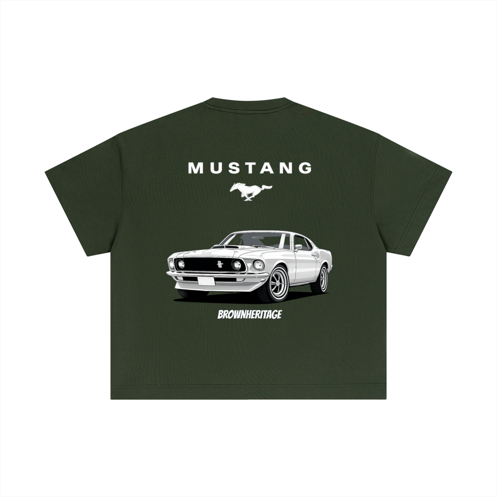 Mustang-Essential Cotton Boxy T-Shirt