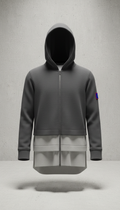 Urban Charcoal Layered Hoodie
