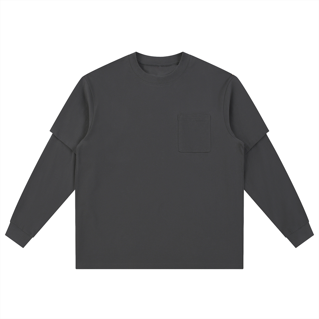 Layered Long Sleeve Oversized Tee