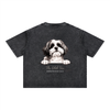 Fur Therapy- Mineral Wash Boxy Cotton T-Shirt