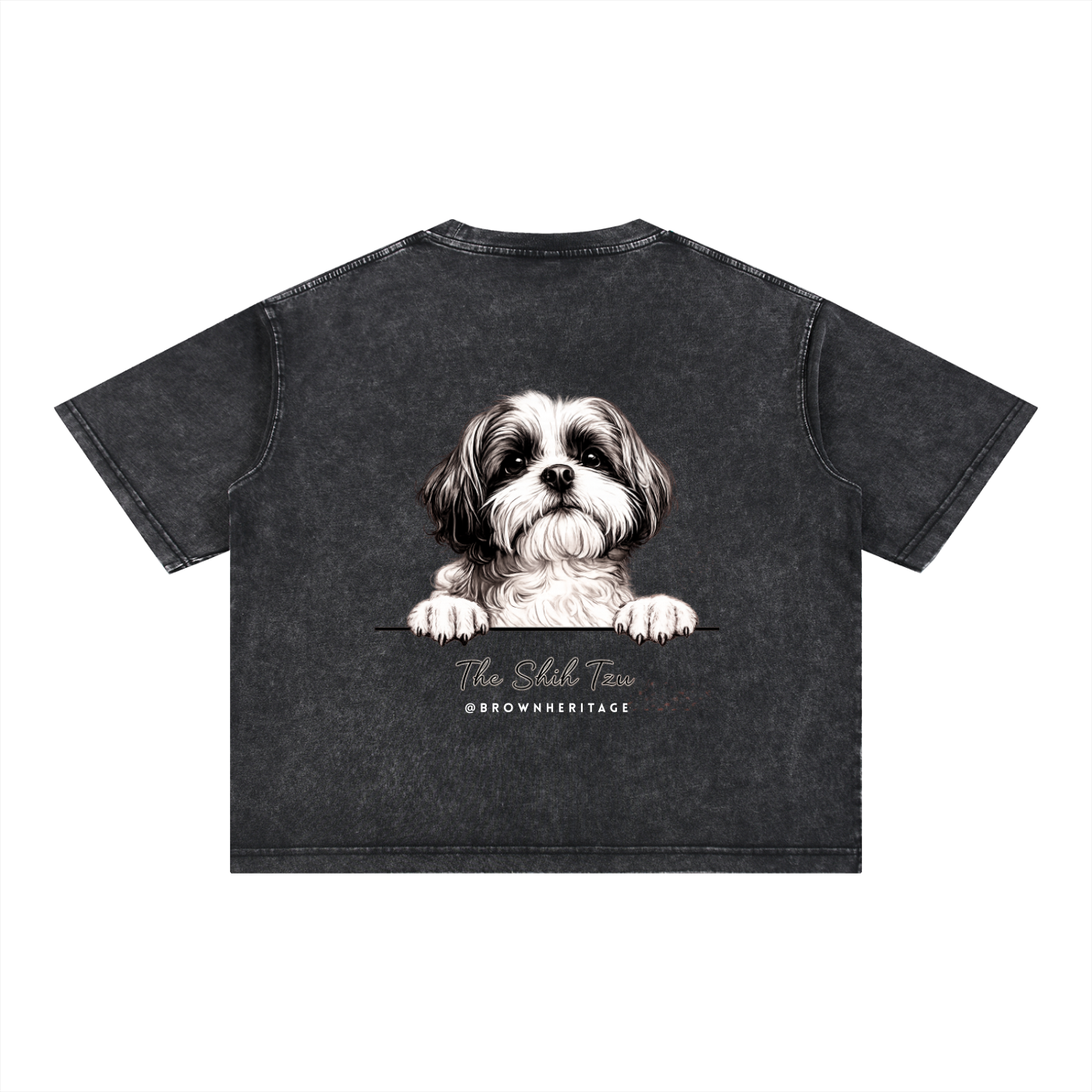 Fur Therapy- Mineral Wash Boxy Cotton T-Shirt