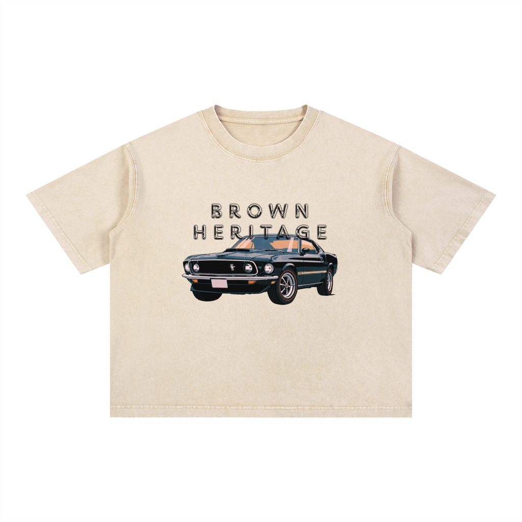 Mineral Wash Boxy Cotton T-Shirt