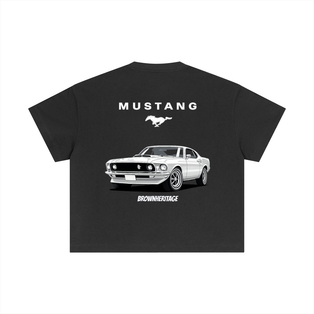 Mustang-Essential Cotton Boxy T-Shirt