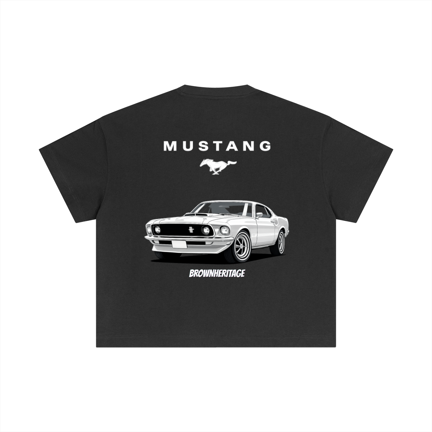 Mustang-Essential Cotton Boxy T-Shirt