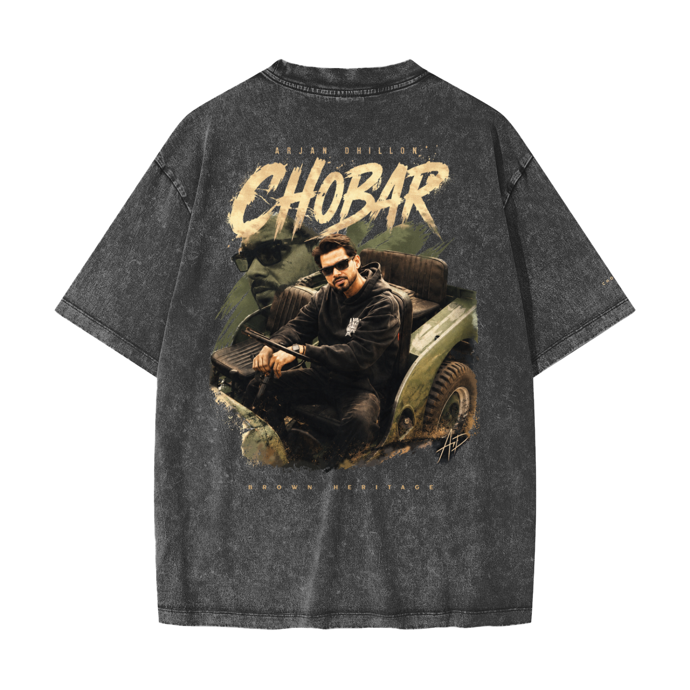 CHOBAR ARJAN-Heavyweight Snow Washed T-Shirt