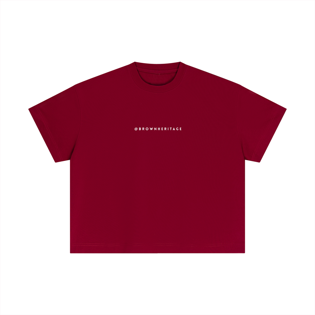 Minimal Brownheritage- Essential Cotton Boxy T-Shirt