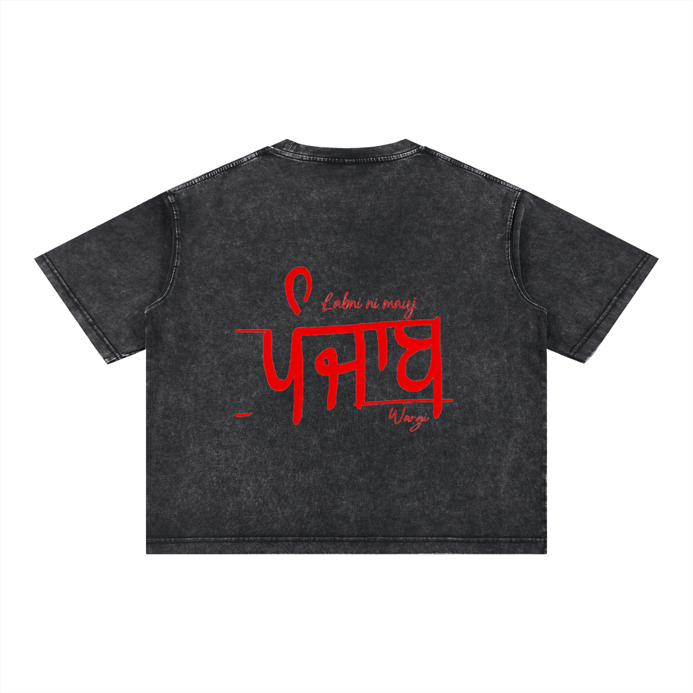 Mauj Punjab Wargi- Mineral Wash Boxy Cotton T-Shirt