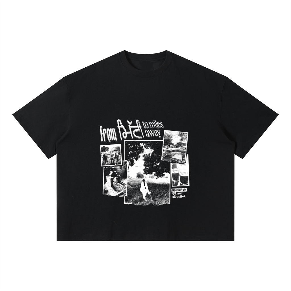 Mitti to Miles Away-Unisex Boxy T-Shirt