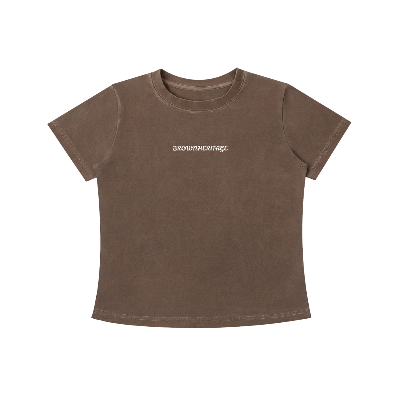 Brownheritage women's Plain Slim Fit T-shirt