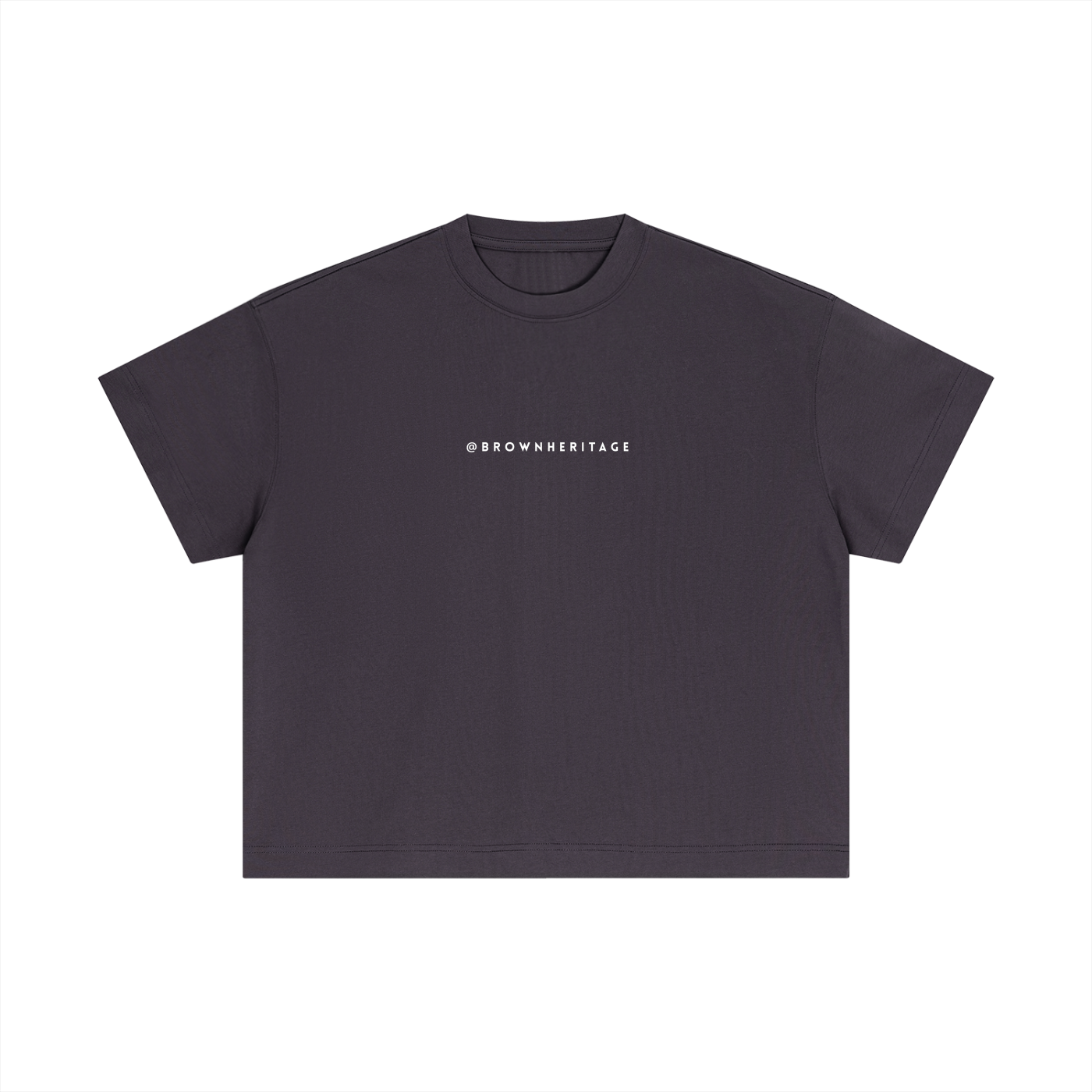 Minimal Brownheritage- Essential Cotton Boxy T-Shirt