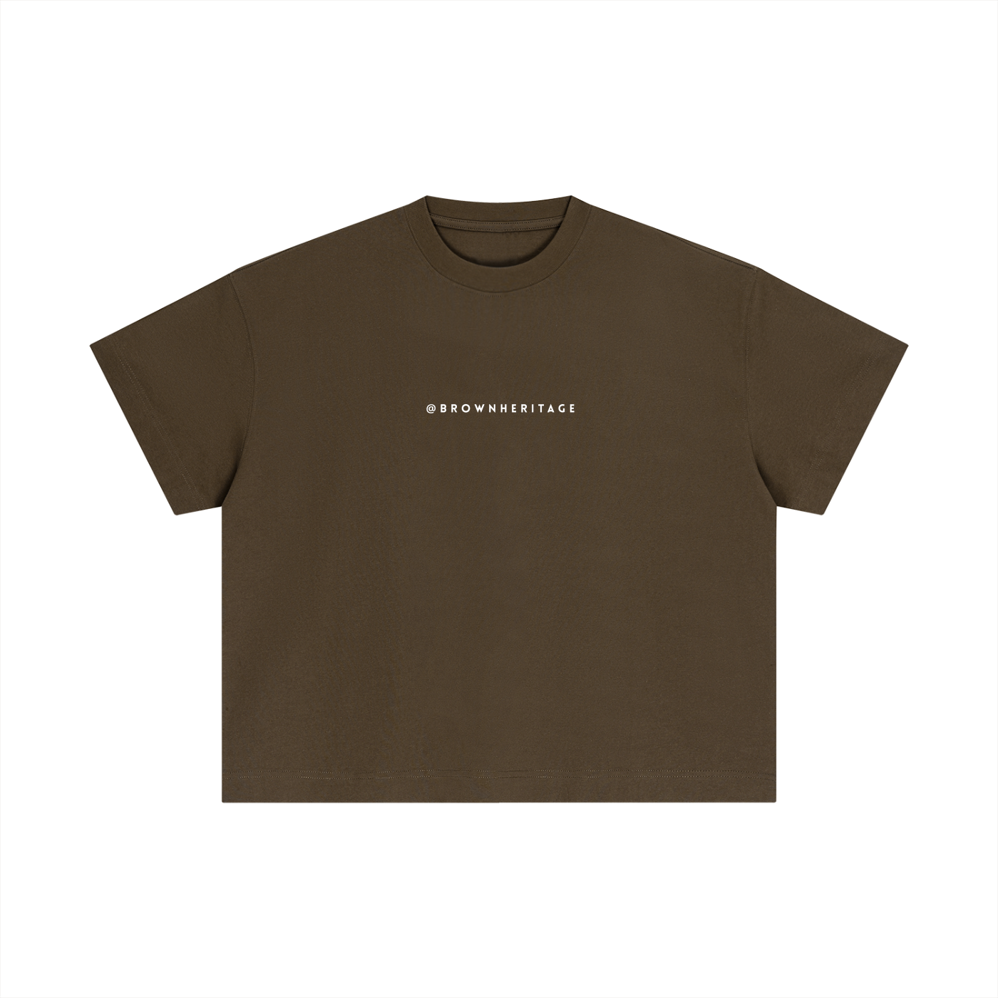 Minimal Brownheritage- Essential Cotton Boxy T-Shirt
