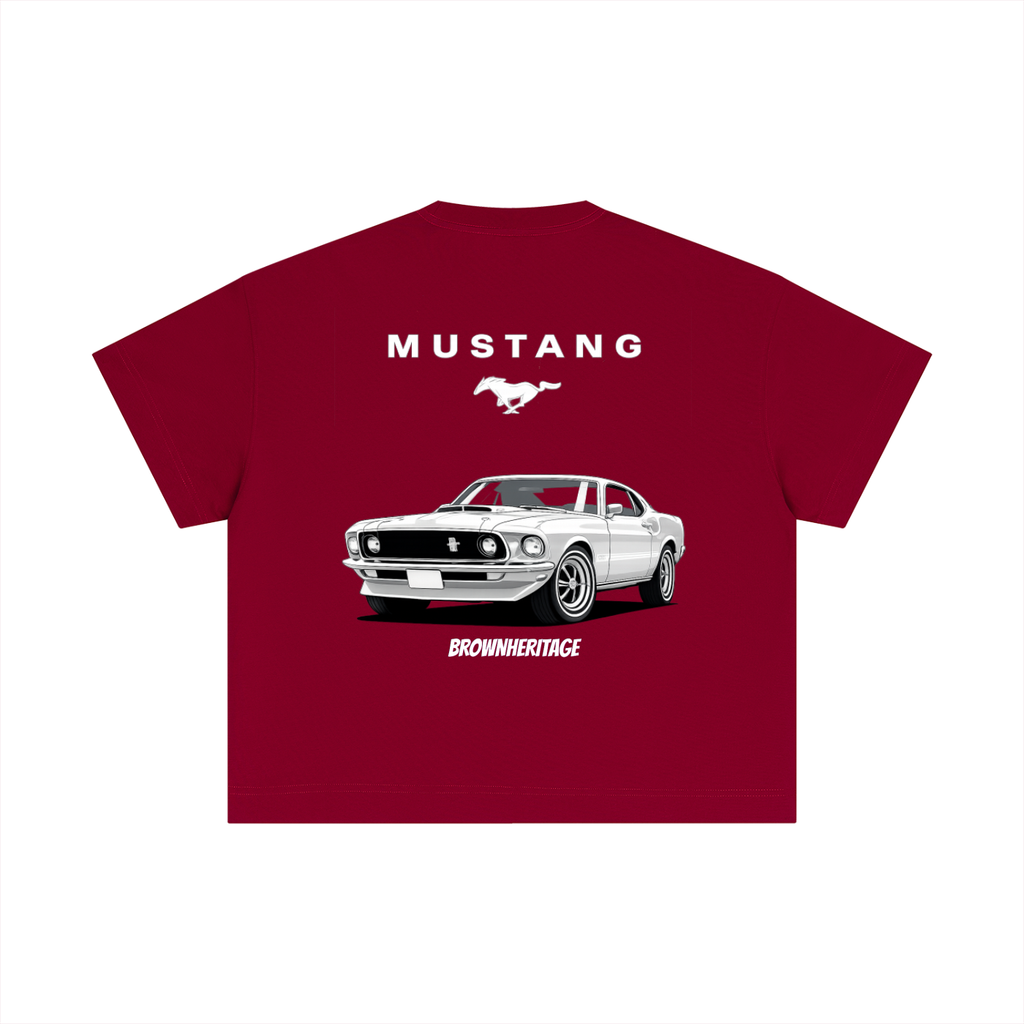 Mustang-Essential Cotton Boxy T-Shirt