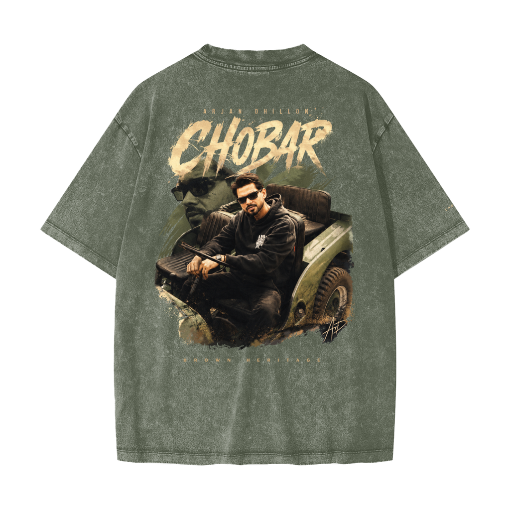 CHOBAR ARJAN-Heavyweight Snow Washed T-Shirt