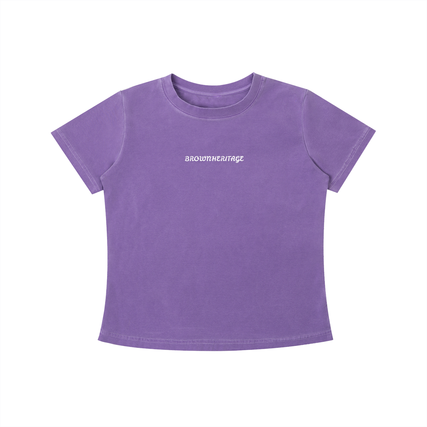 Brownheritage women's Plain Slim Fit T-shirt